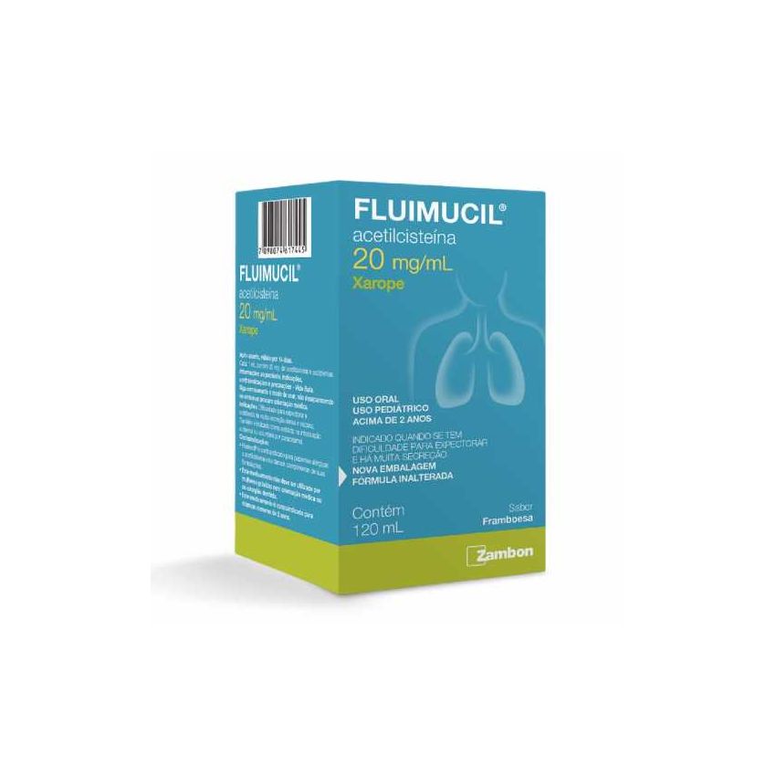 FLUIMUCIL PEDIÁTRICO 20MG COM 120ML 