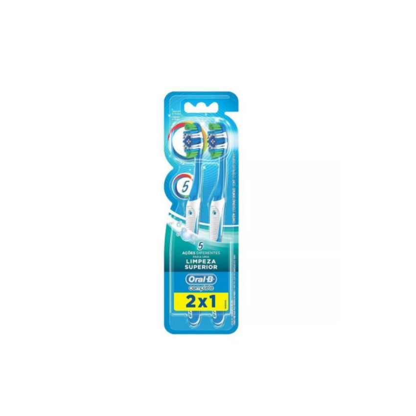 ESCOVA DENTE ORIAL-B COMPLETE MACIA Nº 40 COM 2 UNIDADES