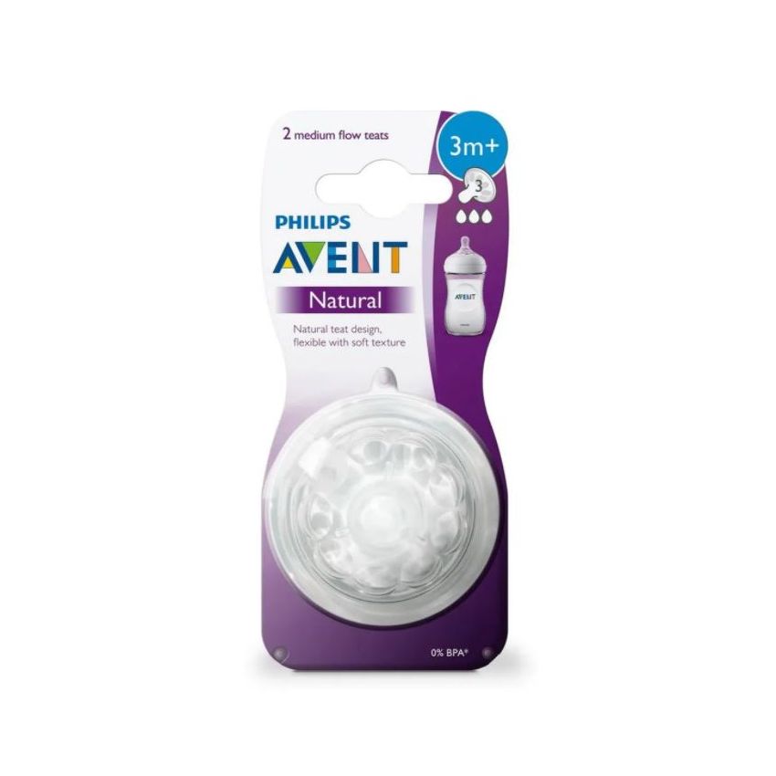 BICO DE MAMADEIRA PHILIPS AVENT PETALA Nº3 2 UND