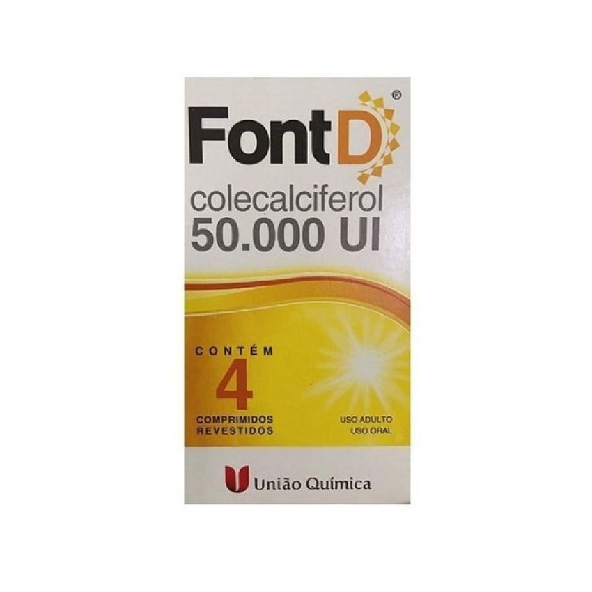 FONT D 50.000UI COM 4 COMPRIMIDOS