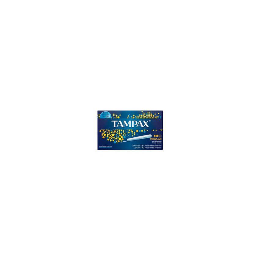 ABSORVENTE INTERNO TAMPAX REGULAR COM 10 UNIDADES