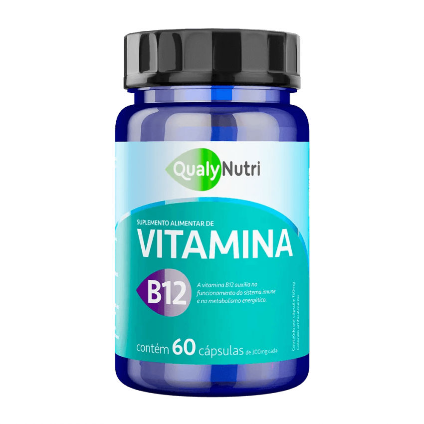 VITAMINA B12 500MG COM 60 CAPSULAS QUALYNUTRI