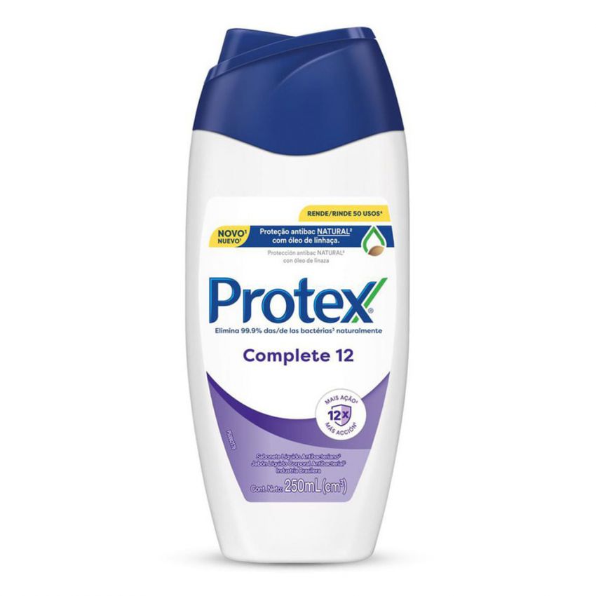 SABONETE LÍQUIDO PROTEX COMPLETE 12 250ML