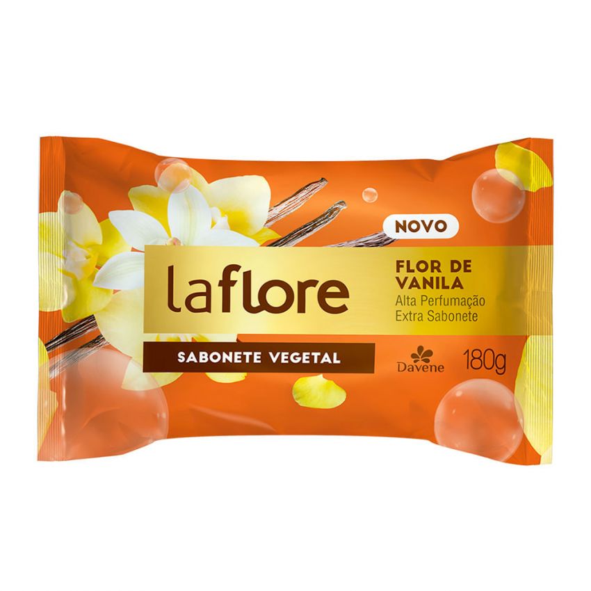 SABONETE EM BARRA LA FLORE VANILA 180G