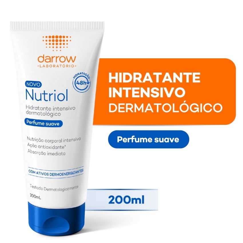 LOCAO HIDRATANTE DARROW NUTRIOL VITAMINA C SEM PERFUME 200ML