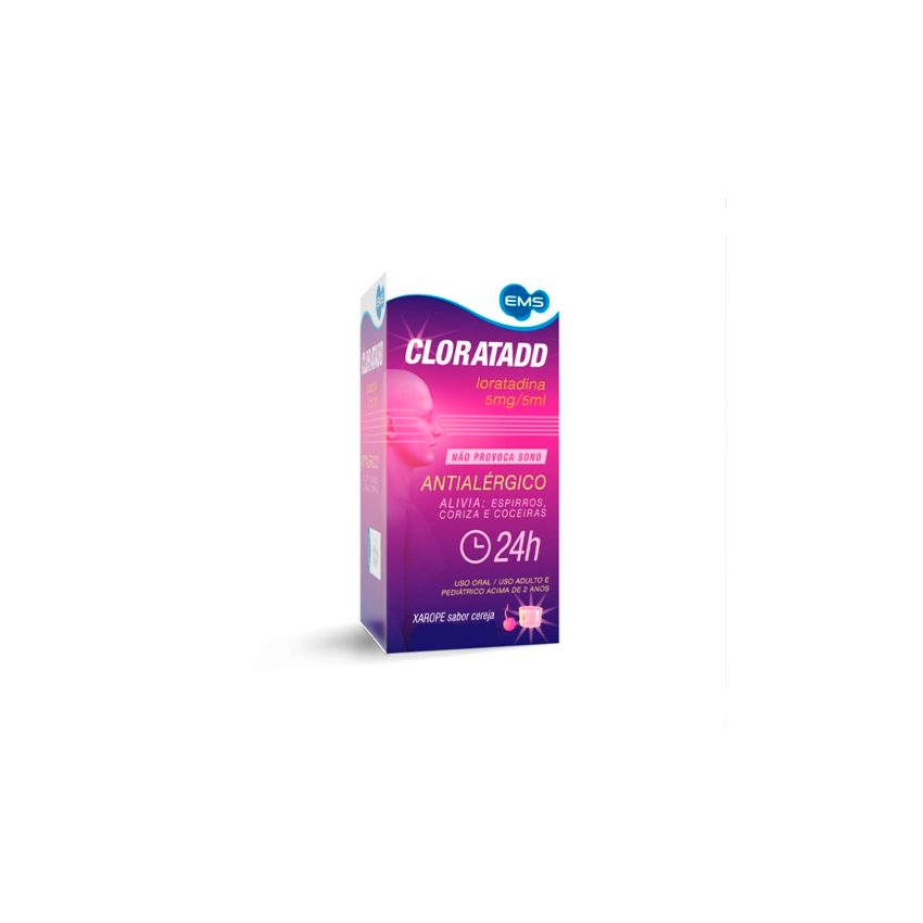 CLORATADD XAROPE COM 100ML-EMS-
