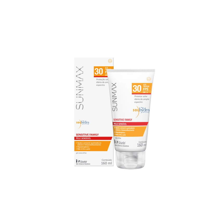 PROTETOR SOLAR SUNMAX FAMILY SENSITIVE FPS 30 160ML