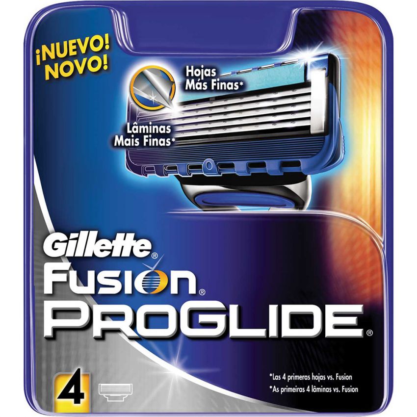 CARGA GILLETTE FUSION COM 4 UNIDADES