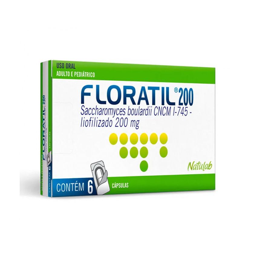 FLORATIL 200MG COM 6 CAPSULAS 