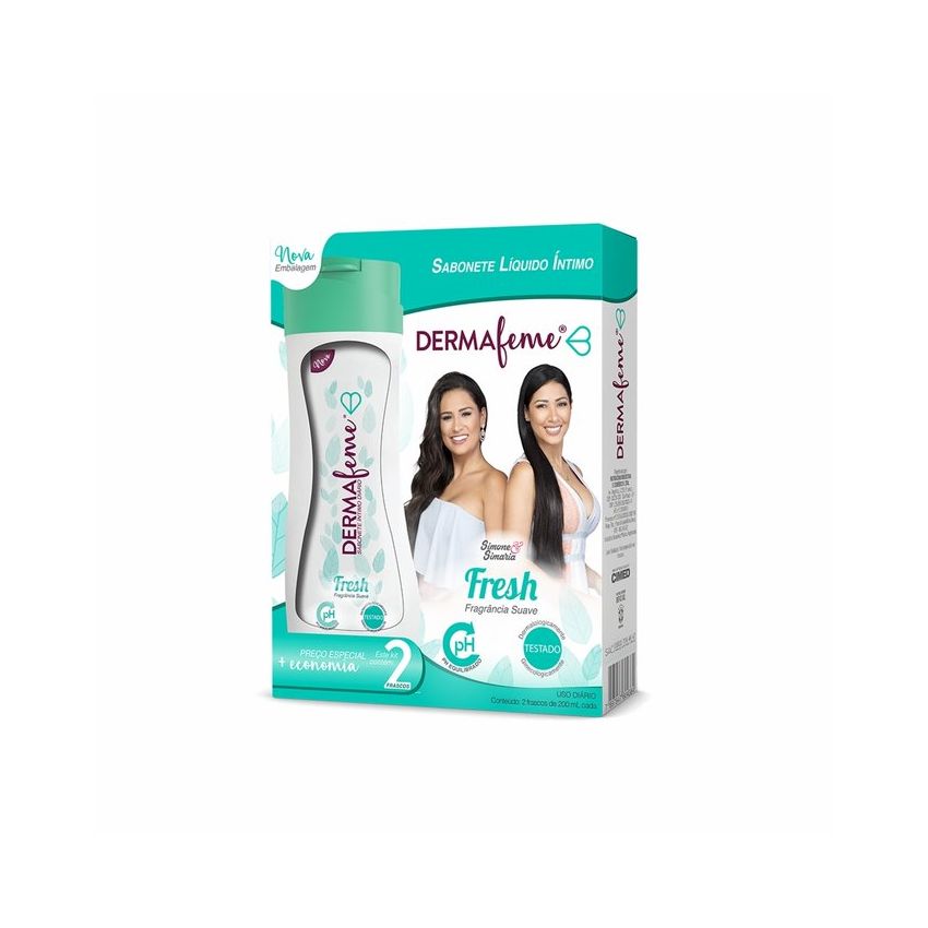 SABONETE ÍNTIMO DERMAFEME FRESH COM 2 UNIDADES