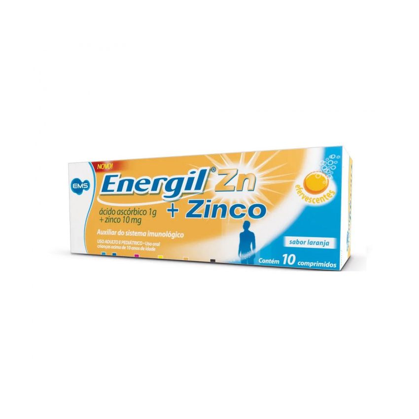 ENERGIL ZINCO 1G+ 10MG COM 10 COMPRIMIDOS EFERVESCENTE