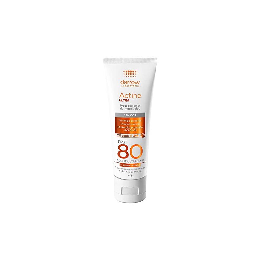 PROTETOR SOLAR DARROW ACTINE FPS 80 SEM COR 40g