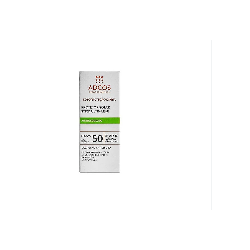 PROTETOR SOLAR ADCOS ULTRALEVE STICK FGTS50 COM 15G