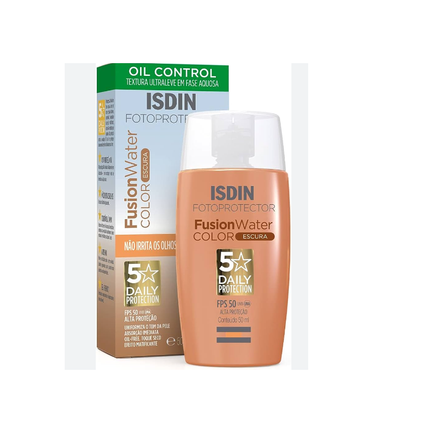 PROTETOR SOLAR ISDIN FUSION WATER COLOR FPS 50 ESCURA 50ML
