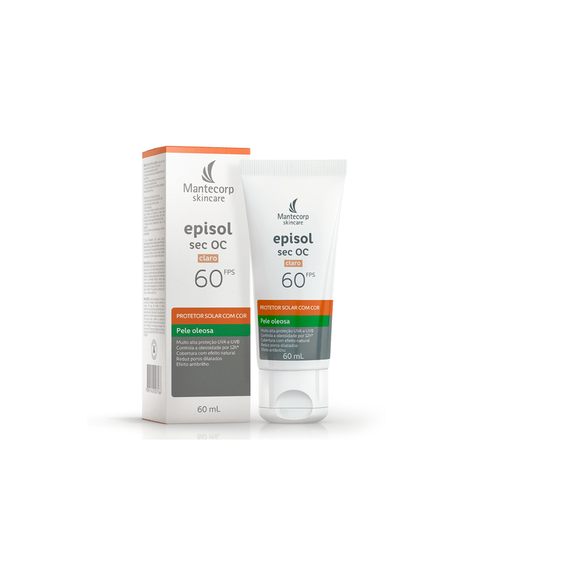 PROTETOR SOLAR FACIAL EPISOL SEC OC CLARO FPS 60 60ML