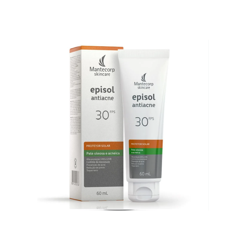 PROTETOR SOLAR FACIAL EPISOL FPS 30 BISNAGA 60ML