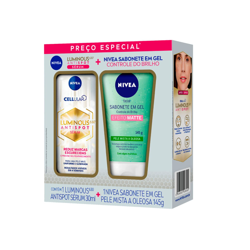 LUMINOUS SERUM 30ML+SABONETE GEL COM 145 GRAMAS