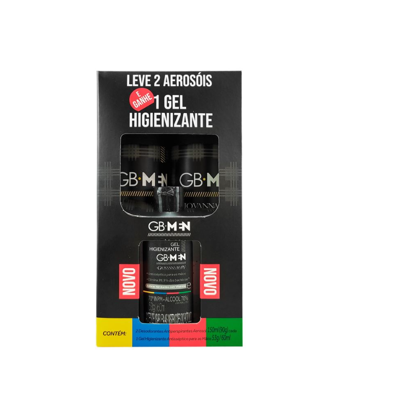 KIT 2 DESODORANTE AEROSOL 150ML URBANO + 1 GEL HIGIENIZANTE