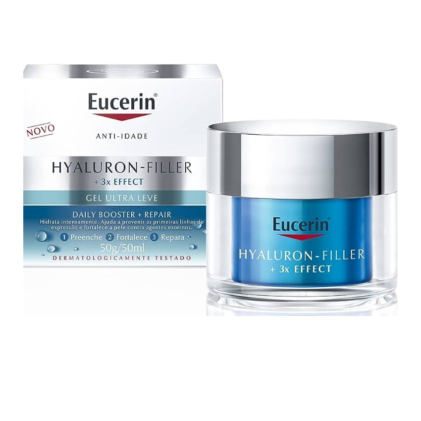 GEL FACIAL ANTIDADE EUCERIN HYALURONFILLER DAYLER COM 50ML