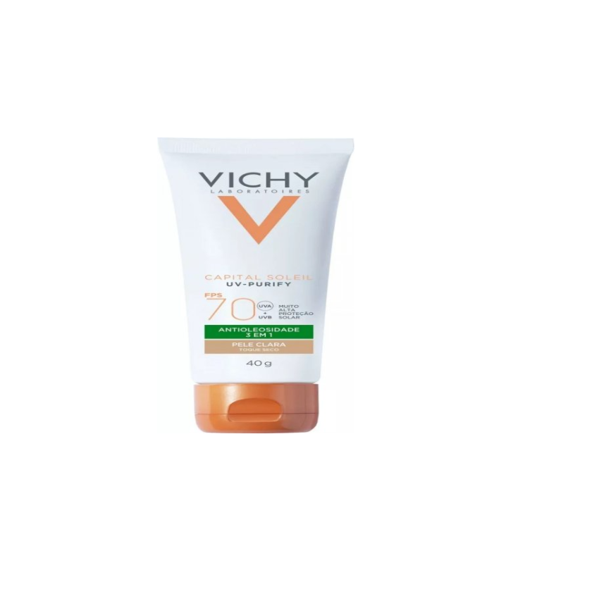PROTETOR SOLAR VICHY IDEAL SOLEIL PURIFY COR CLARA FPS 70 