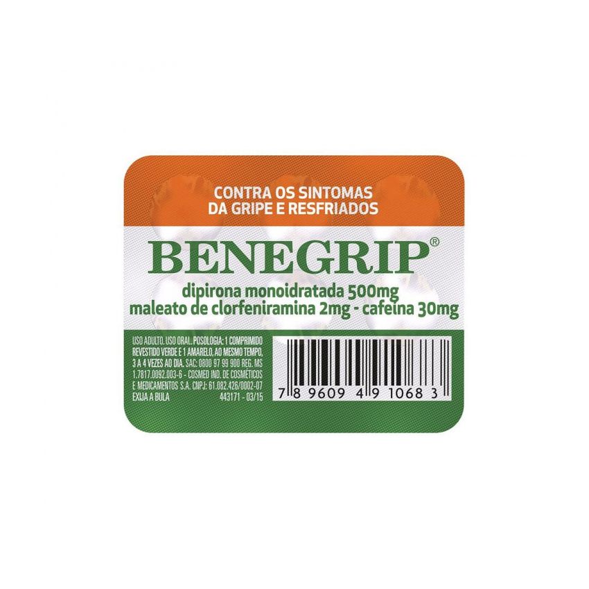 BENEGRIP COM 6 COMPRIMIDOS