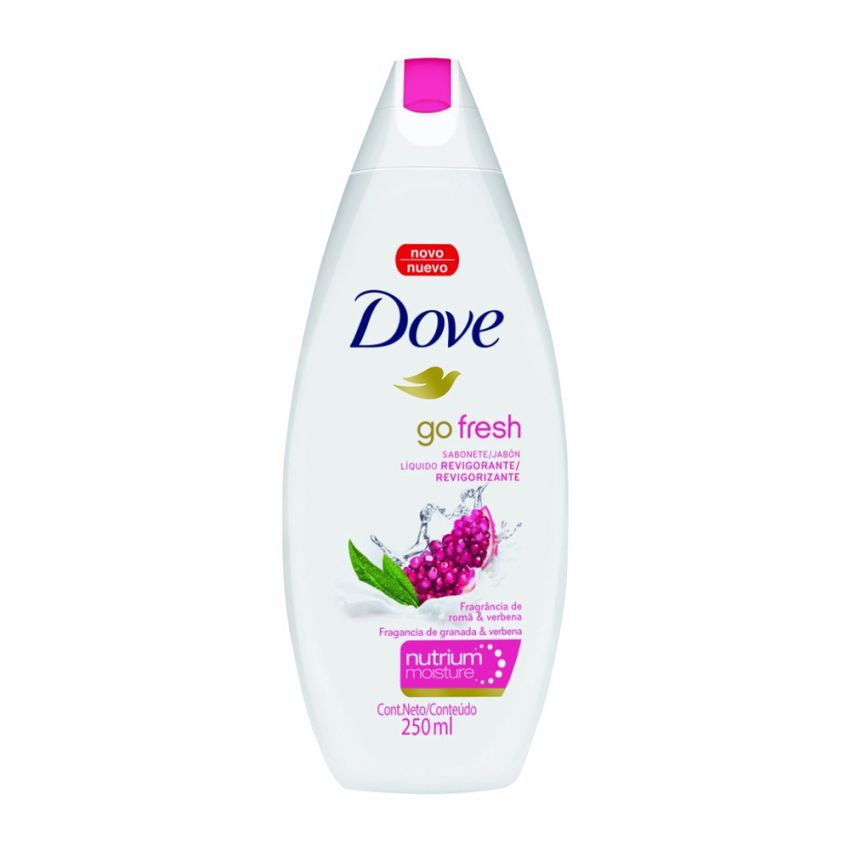 SABONETE LÍQUIDO DOVE GO FRESH ROMÃ E VERBENA 250ML