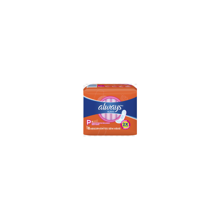 ABS ALWAYS LIMPA E CONFORTB SUAVE S/ABAS C/8