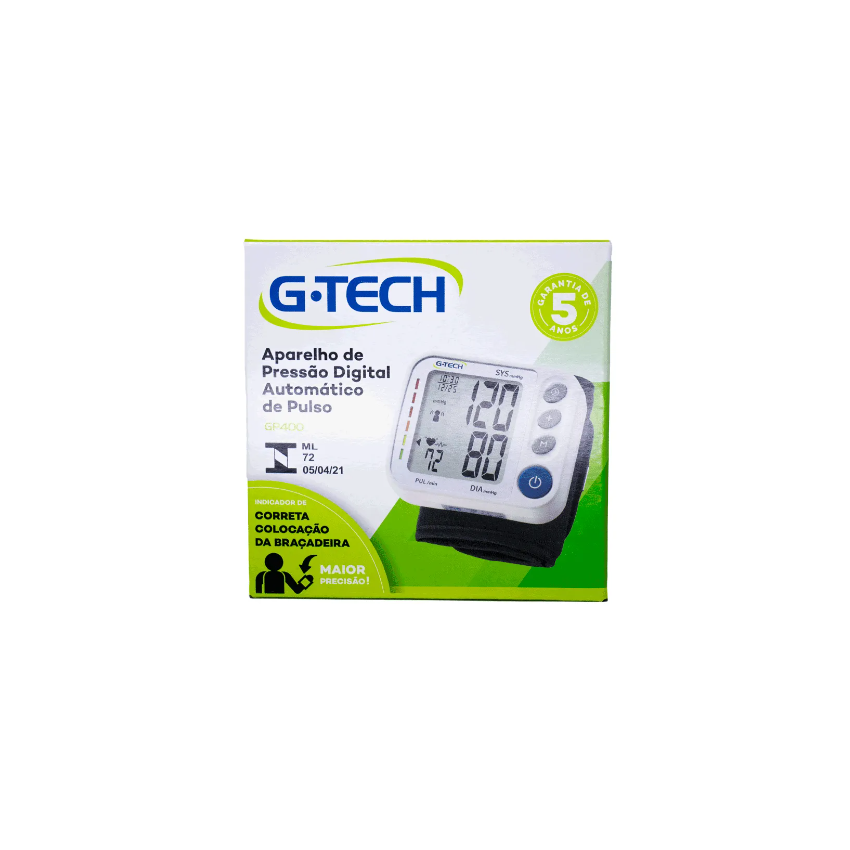 APARELHO DE PRESSãO DIGITAL DE PULSO G-TECH GP400