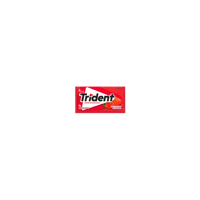 CHICLETE TRIDENT MORANGO 