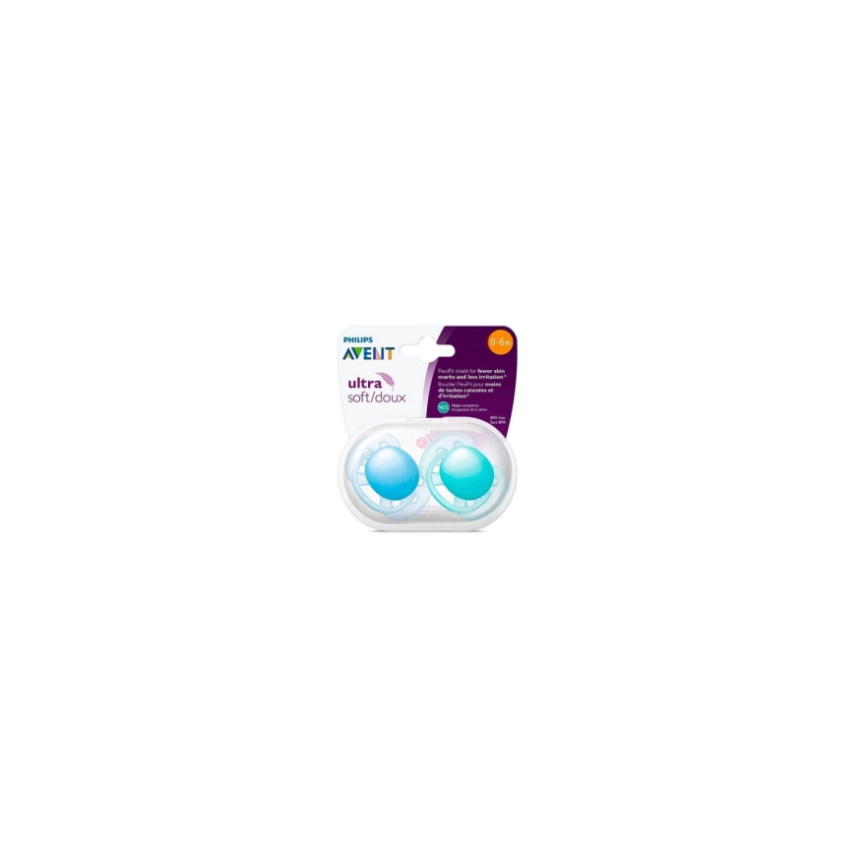 CHUPETA AVENT ULTRA SOFT TAMANHO 1 COM 2 UNIDADES 
