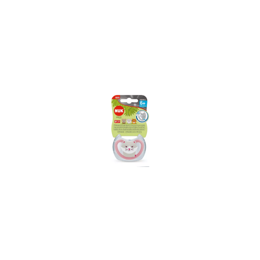 CHUPETA NUK SPACE SILICONE GIRL S2 7333-2G
