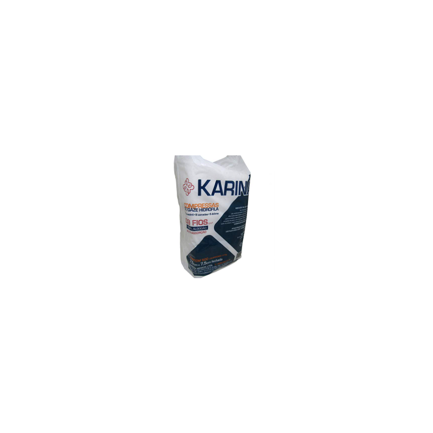 COMPRESSA GAZE KARINA COM 500 UNIDADES