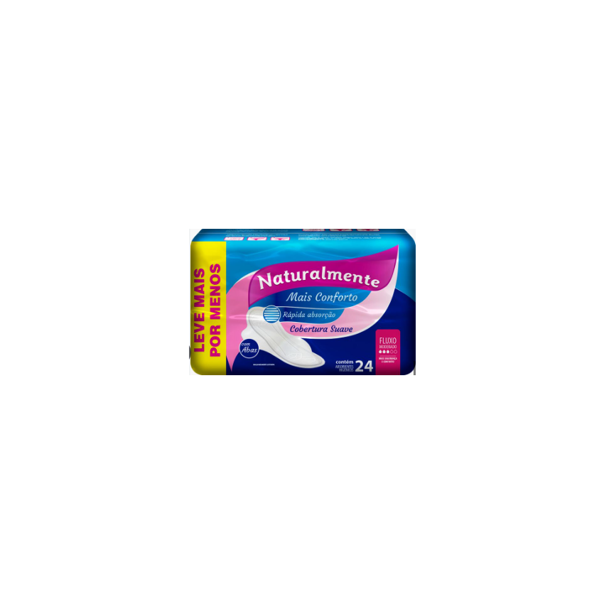 ABSORVENTE NATURALMENTE LEV24 PG 18 C/ABAS