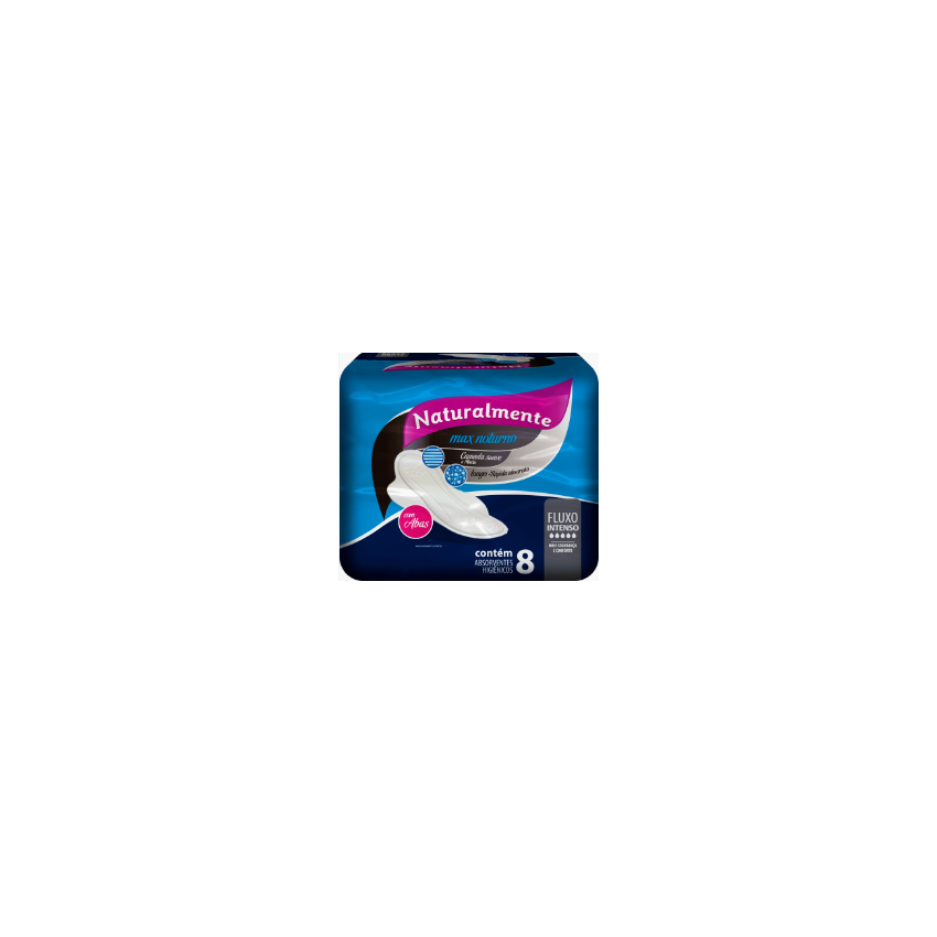 ABS NATURALMENTE MAX NOTURNO LONG C/ABAS C/8