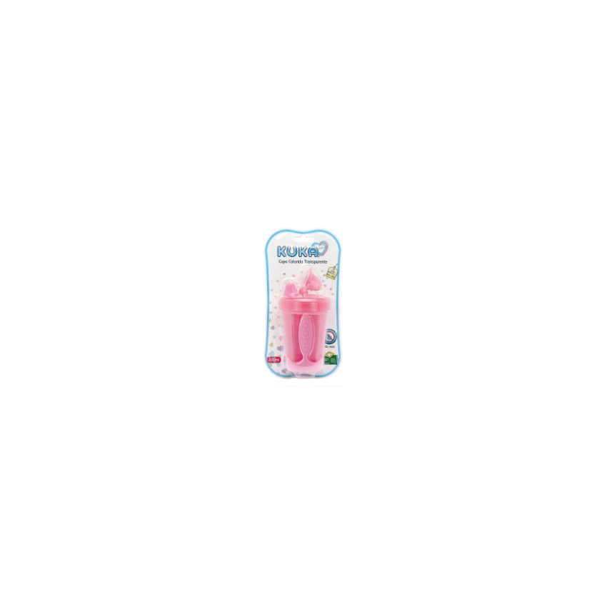 COPO SOFT KUKA TRANSPARENTE ROSA 200ML