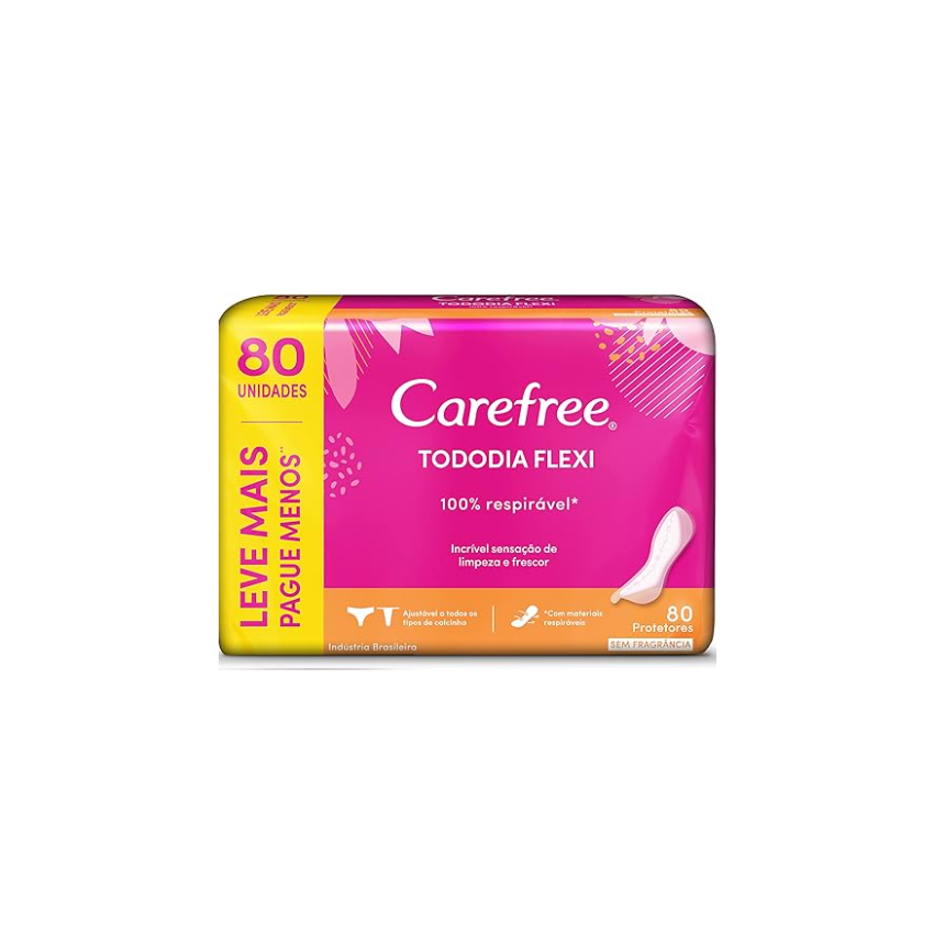 ABSORVENTE CAREFREE FLEXI L80P60