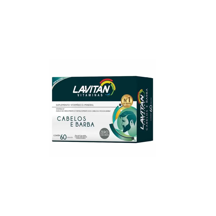 LAVITAN CABELO E BARBA COM 60 CAPSULAS 