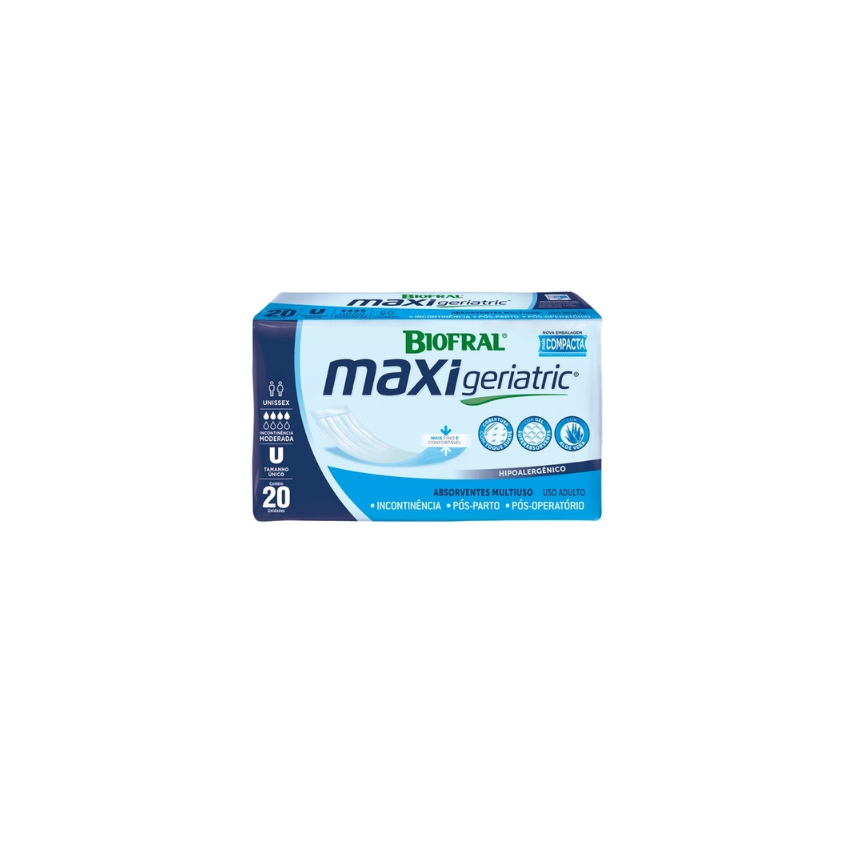 ABSORVENTE GERIATRICO BIOFRAL MAXI UNISSEX L20P17UN