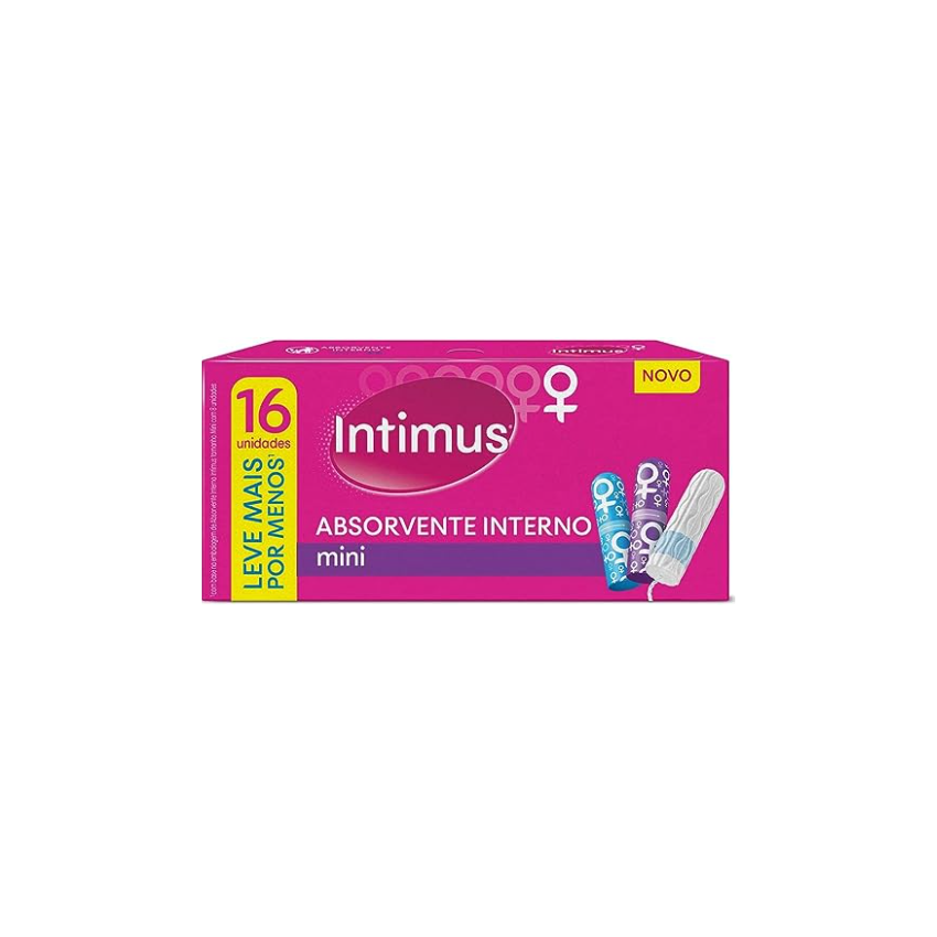 ABSORVENTE INTERNO INTIMUS MINI LEVE 16PAGUE 15 UNIDADES