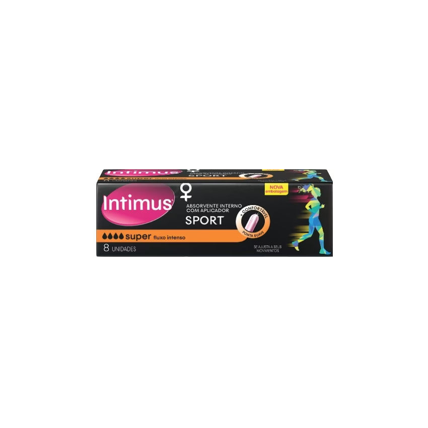 ABSORVENTE INTERNO INTIMUS SUPER SPORT COM 8 UNIDADES