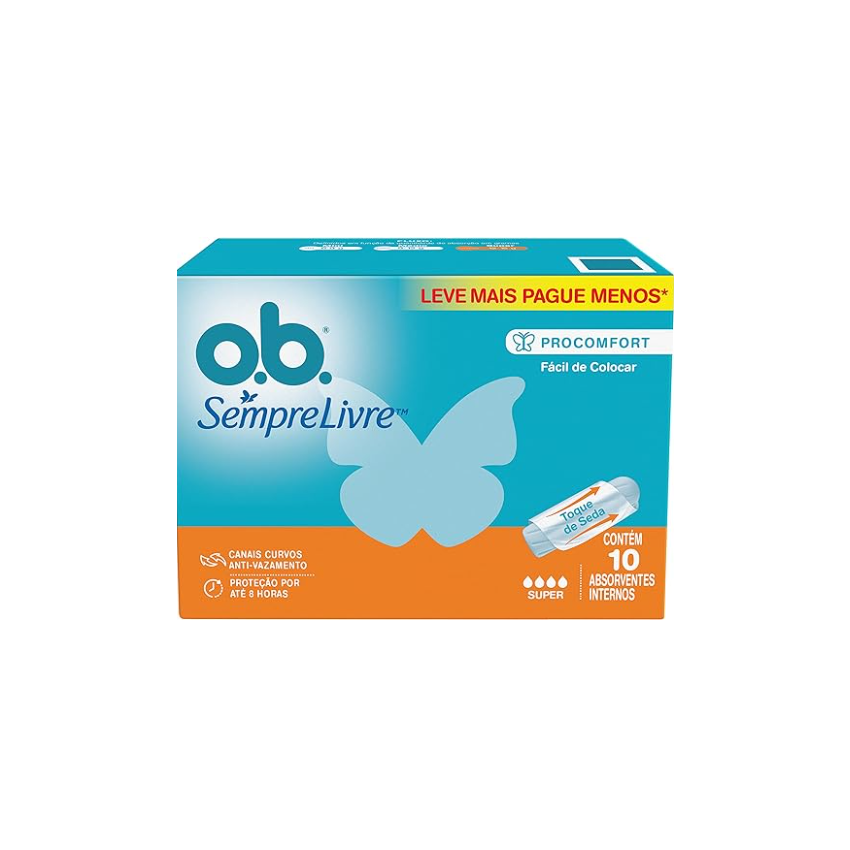 ABSORVENTE OB ORIGINAL SUPER COM 10 UNIDADES