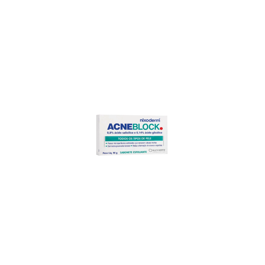 ACNEBLOCK SABONETE ESFOLIANTE COM 90G