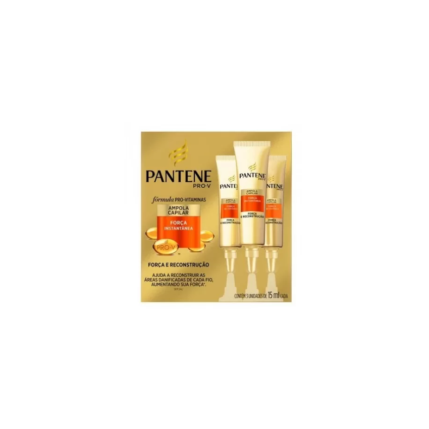AMPOLA PANTENE BAMBU 3 UNIDADES 15ML CASA