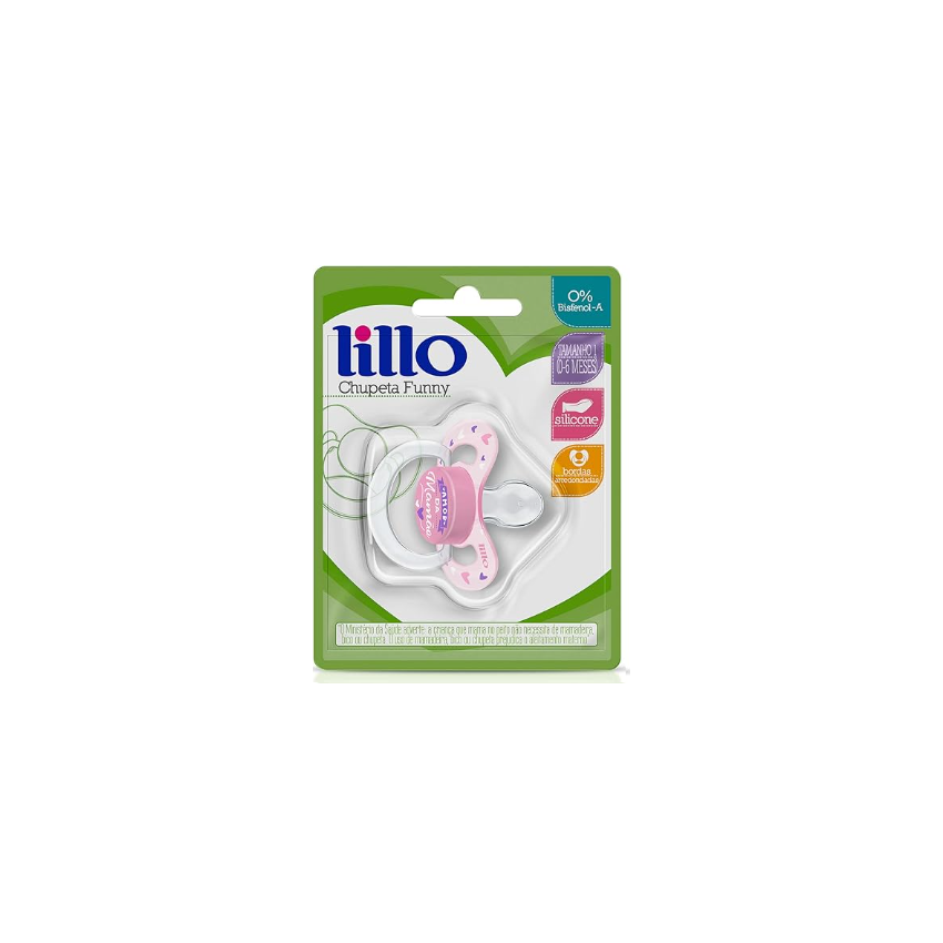CHUPETA FUNNY AMOR ROSA TAMANHO 1