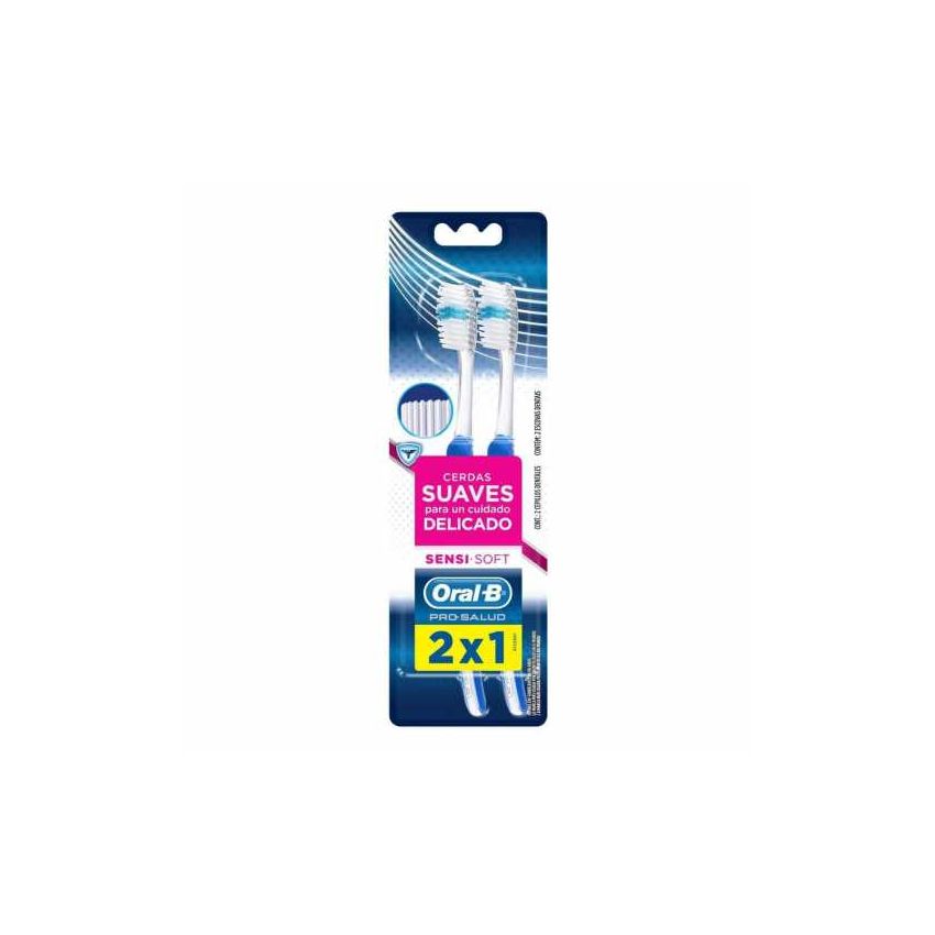 ORAL-B ESCOVA SENSI SOFT 2X1 COM 2 UNIDADES