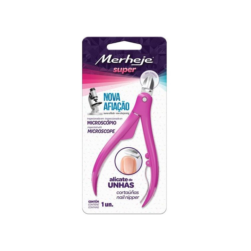 ALICATE PARA UNHAS SUPER PINK MERHEJE