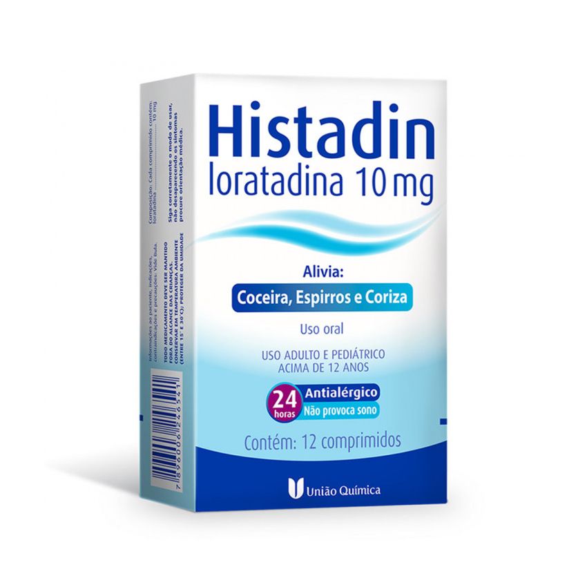 HISTADIN 10MG COM 12 COMPRIMIDOS-UNIAOQUIMICA-