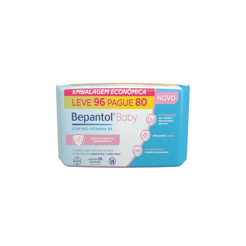 LENCO UMEDECIDO BEPANTOL BABY L96P80