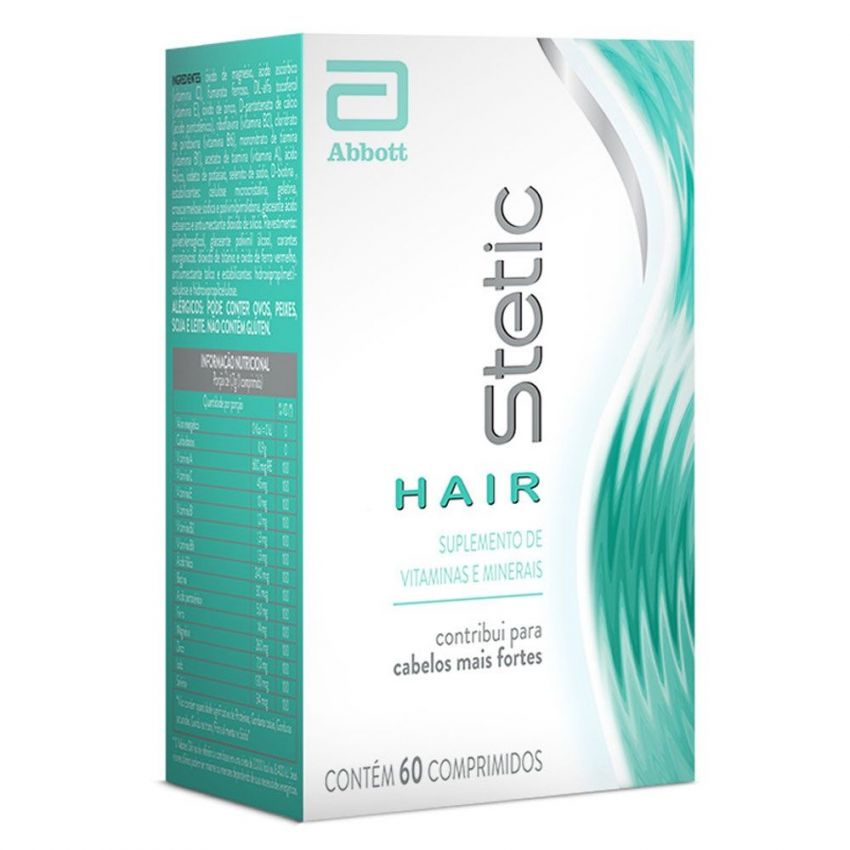 STETIC HAIR COM 60 COMPRIMIDOS