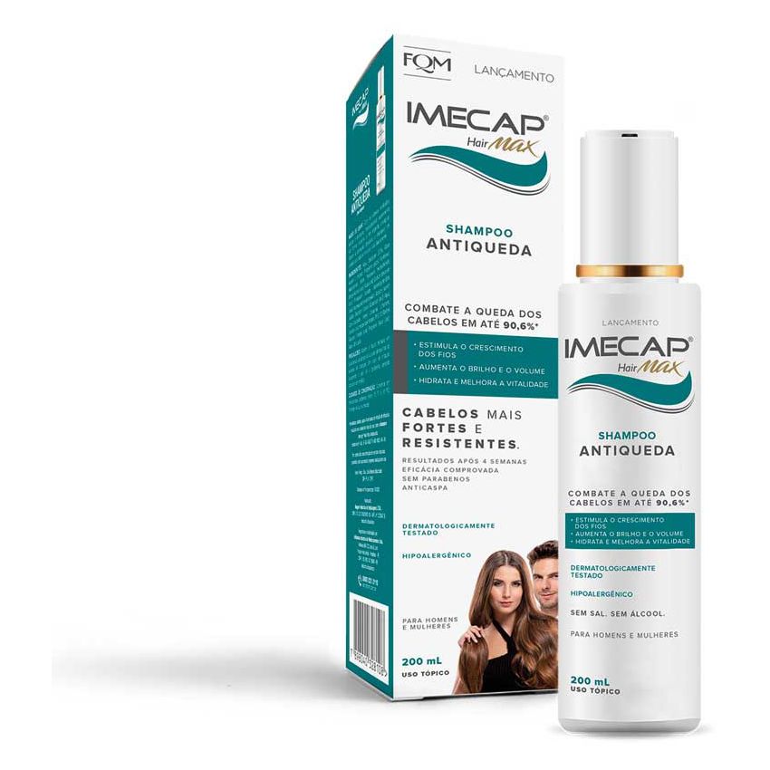 IMECAP HAIR MAX SHAMPOO ANTIQUEDA COM 200ML